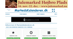 Desktop Screenshot of markedskalenderen.dk
