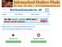 Tablet Screenshot of markedskalenderen.dk